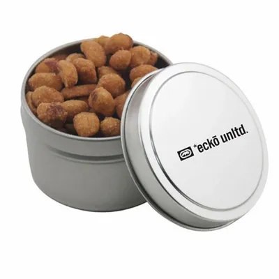 Round Tin with Honey Roasted Peanuts - SBF3100 - Bottle Openers Now