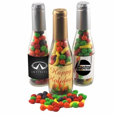 Champagne Bottle with Candy Fruitz 8" - Bottle Openers Now