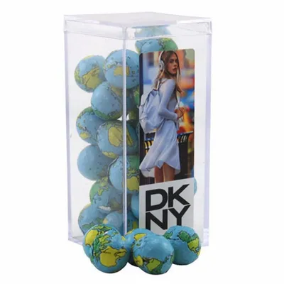 Acrylic Box with Chocolate Globes - Medium - Bottle Openers Now
