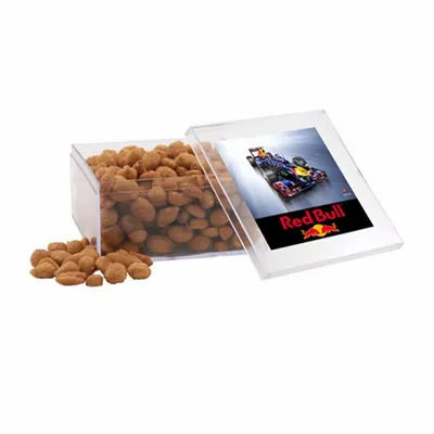 Acrylic Box with Honey Roasted Peanuts - Large - Bottle Openers Now