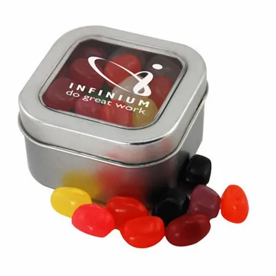 Window Tin with Jelly Beans - SBF2500 - Bottle Openers Now