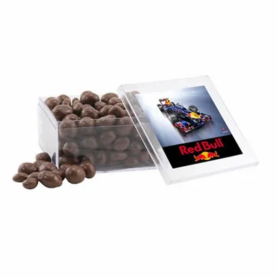 Acrylic Box with Choc Covered Peanuts - Large - Bottle Openers Now