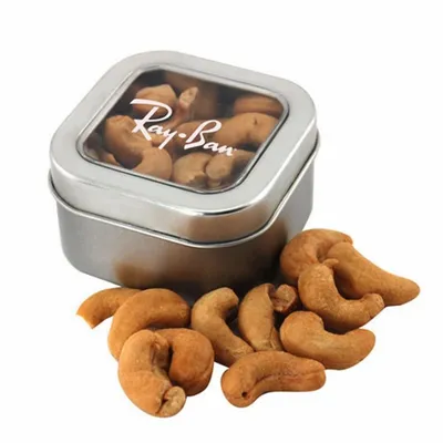 Window Tin with Cashews - SBF2500 - Bottle Openers Now