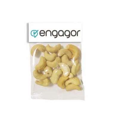 Small Header Bags - Jumbo Salted Cashews - Bottle Openers Now