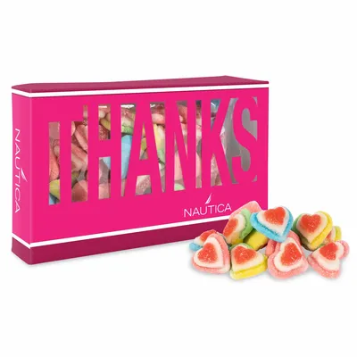 Thanks Die Cut Box with Triple Layer Hearts - Bottle Openers Now