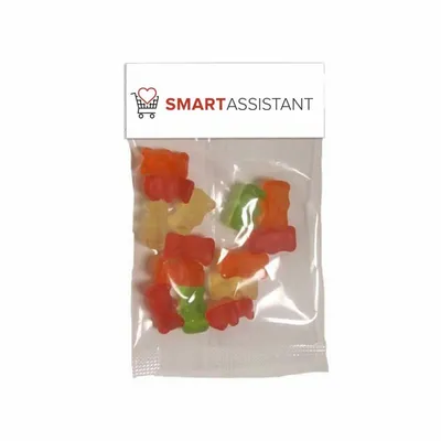 Clever Candy Small Header Bags - Gummy Bears - Bottle Openers Now