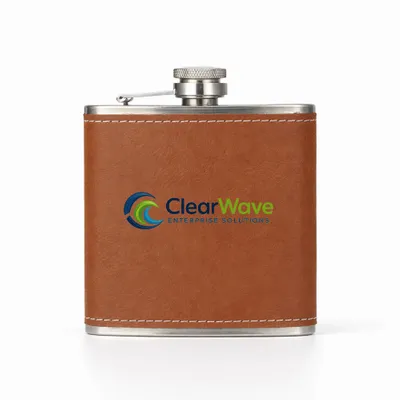 Leather Wrapped Hip Flasks - Bottle Openers Now