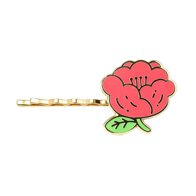 Hard Enamel Metal Hair Clips