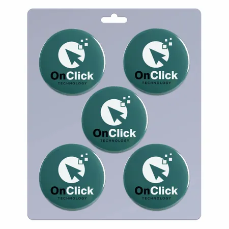 5 pack_Round Lapel Pin 1.25 inch - Bottle Openers Now