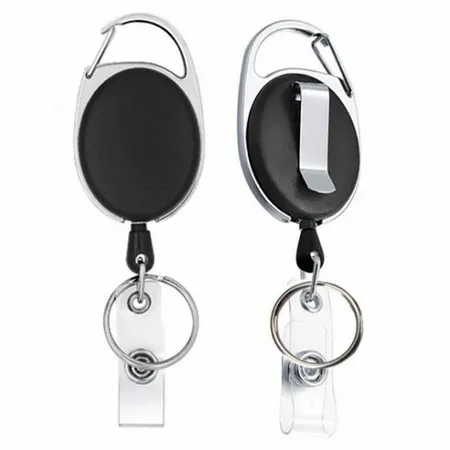 Solid Black and Steel Reel Keychain Solid Black and Steel Reel Keychain - Bottle Openers Now