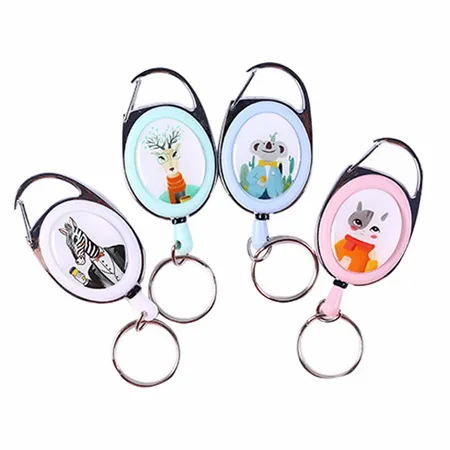 Clip Drawstring Badge Reel Keychain Clip Drawstring Badge Reel Keychain - Bottle Openers Now