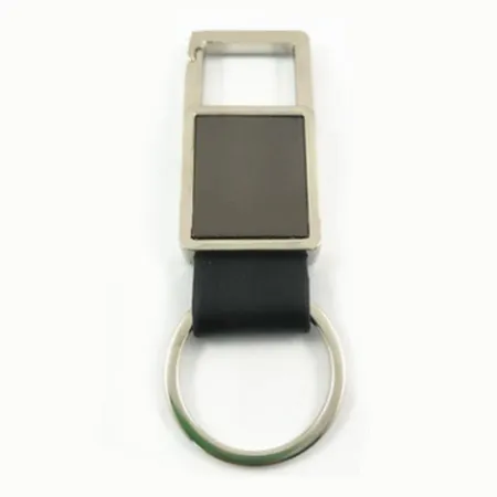 Square Caribiner Metal Keychain