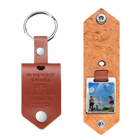 Artistic Laser Cut Leather Keychain Artistic Laser Cut Leather Keychain - Bottle Openers Now