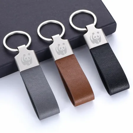 Elegant Loop Leather Keychain Elegant Loop Leather Keychain - Bottle Openers Now