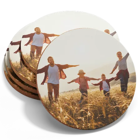 Custom Photo Fiberboard Coasters - Bottle Openers Now