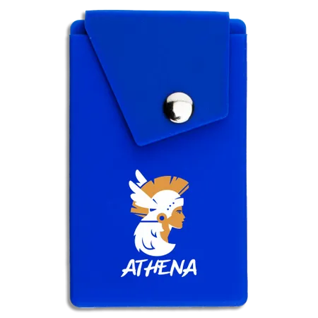 Silicone Card Holder Pressed-On Button Pocket - Bottle Openers Now