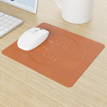 Custom Leather Mouse Pad Custom Leather Mouse Pad - Bottle Openers Now