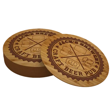 Bamboo Coaster - Bottle Openers Now