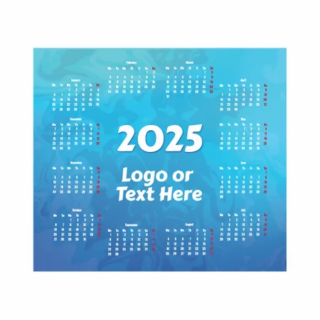 Light Blue Calendar Mouse Pad - Bottle Openers Now