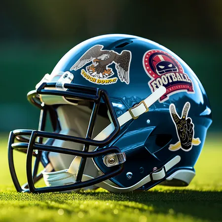 Football Helmet Stickers Football Helmet Stickers - Bottle Openers Now
