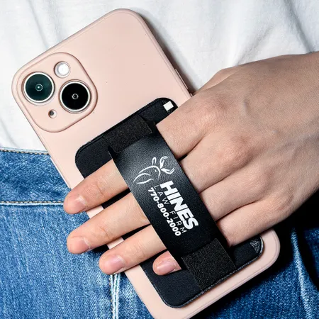 Leather Phone Wallet with Hand Grip - Bottle Openers Now