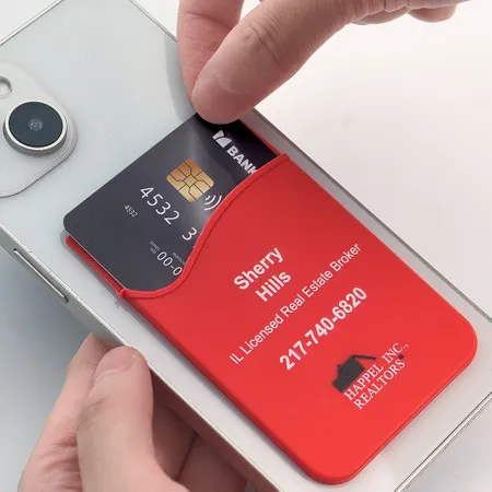 Silicone Phone Wallet Card Holder - Bottle Openers Now