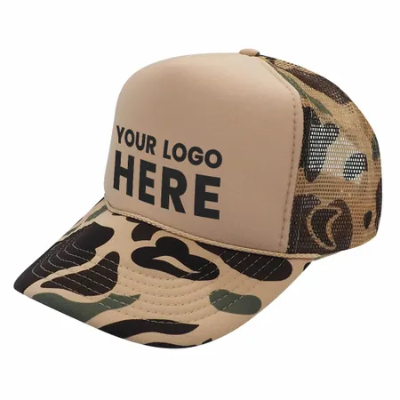 Nissun CPC - Foam Trucker Hat Camo, 5-Panel Camouflage Cap - Bottle Openers Now