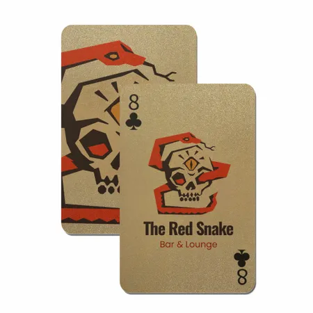 Gold Glitter Playing Cards - Bottle Openers Now