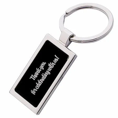 Colored Rectangle Metal Keychain - Bottle Openers Now