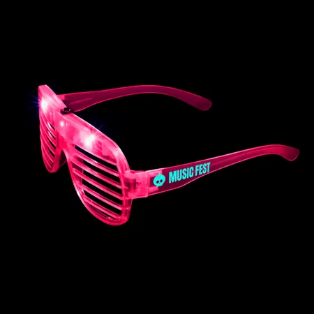 Light-Up LED Slotted Glasses - Bottle Openers Now