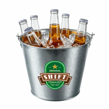 Tinplate Beer Buckets & Opener Combo - Bottle Openers Now