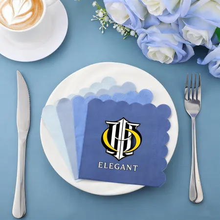 Scallop Beverage Napkins - Bottle Openers Now