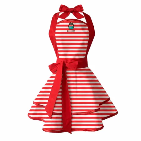 Classic Stripe Double Layer Cotton Aprons - Bottle Openers Now