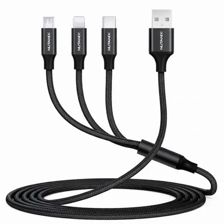 Nylon Braided 3-in-1 Charging Cables - Bottle Openers Now