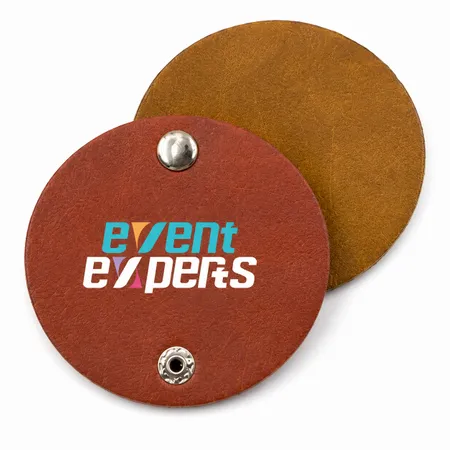 Round PU Leather Cable Organizers - Bottle Openers Now