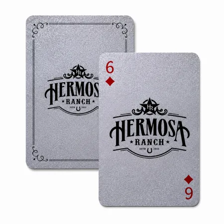 Silver Glitter Playing Cards - Bottle Openers Now