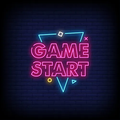 Game Start Neon Sign - Bottle Openers Now