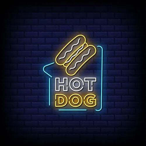 Hot Dog Neon Sign - Bottle Openers Now