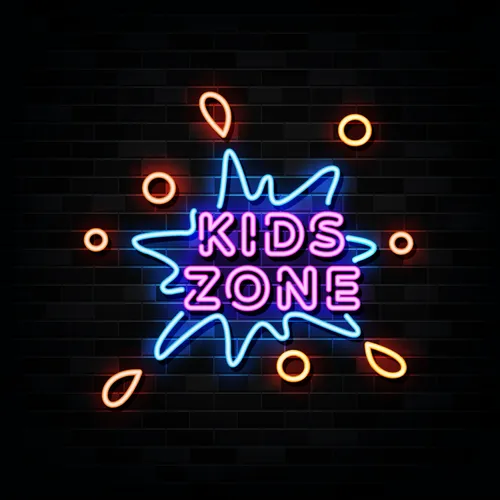 Kids Zone Neon Sign - Bottle Openers Now