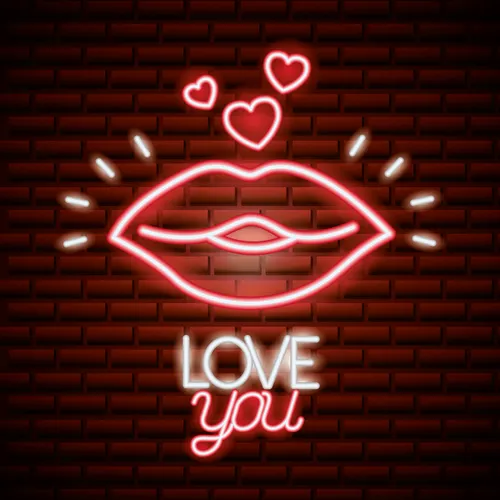Lips with Love You Neon Sign - Bottle Openers Now