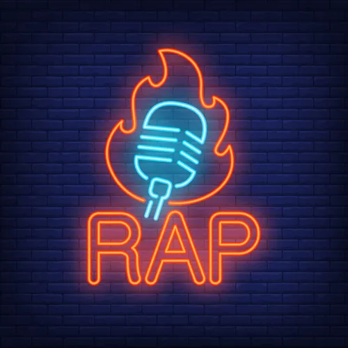Rap Microphone Flame Neon Sign - Bottle Openers Now