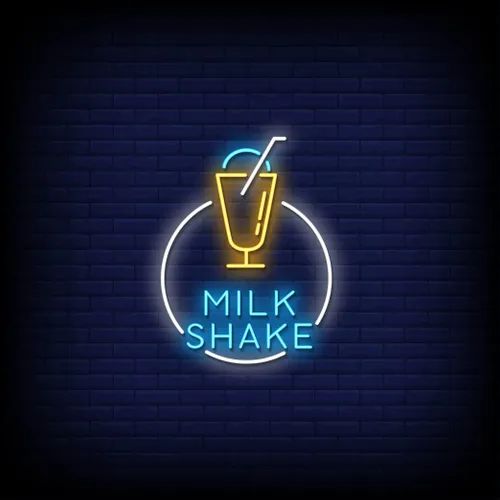 Milk Shake Neon Sign - Bottle Openers Now
