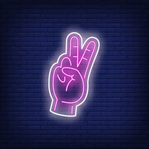 Peace Neon Sign - Bottle Openers Now