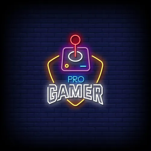 Pro Gamer Joystick Neon Sign - Bottle Openers Now