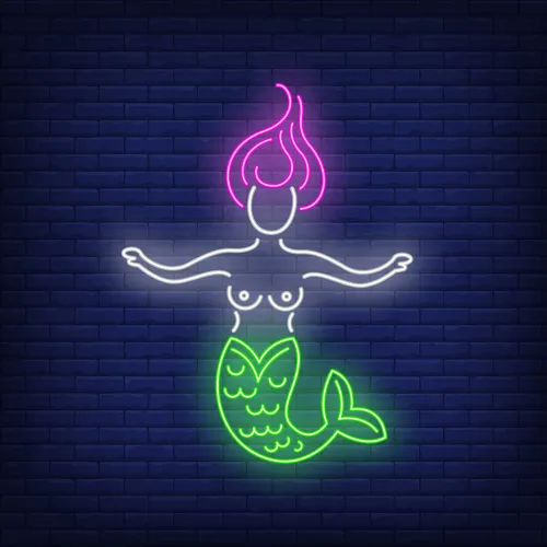 Mermaid Neon Sign - Bottle Openers Now