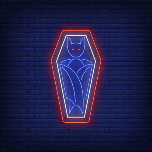 Vampire Coffin Neon Sign - Bottle Openers Now