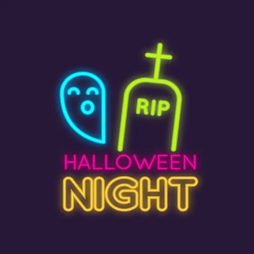 RIP Ghost Halloween Night Neon Sign - Bottle Openers Now