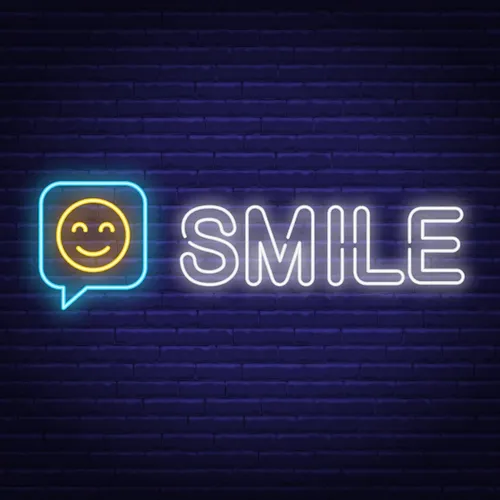 Smile Neon Sign - Bottle Openers Now