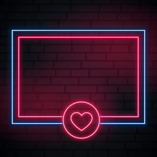 Love Heart Neon Glowing Frame Neon Sign - Bottle Openers Now