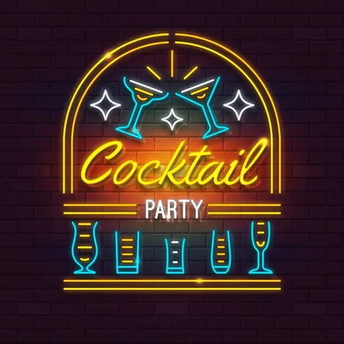 Cocktail Party Neon Sign - Bottle Openers Now